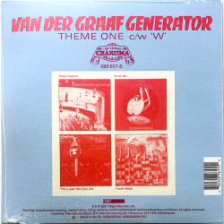 Van Der Graaf Generator single Theme one / W kunto Uusi vinyylisingle