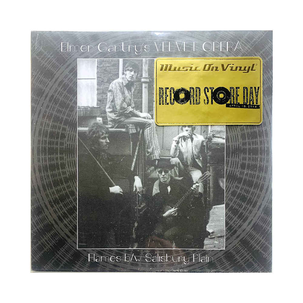 Elmer Gantry's Velvet Opera single Flames / Salisbury Plain kunto Uusi vinyylisingle