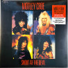 Mötley Crüe LP Shout at the devil, 40th anniversary red/black vinyl  uusi LP