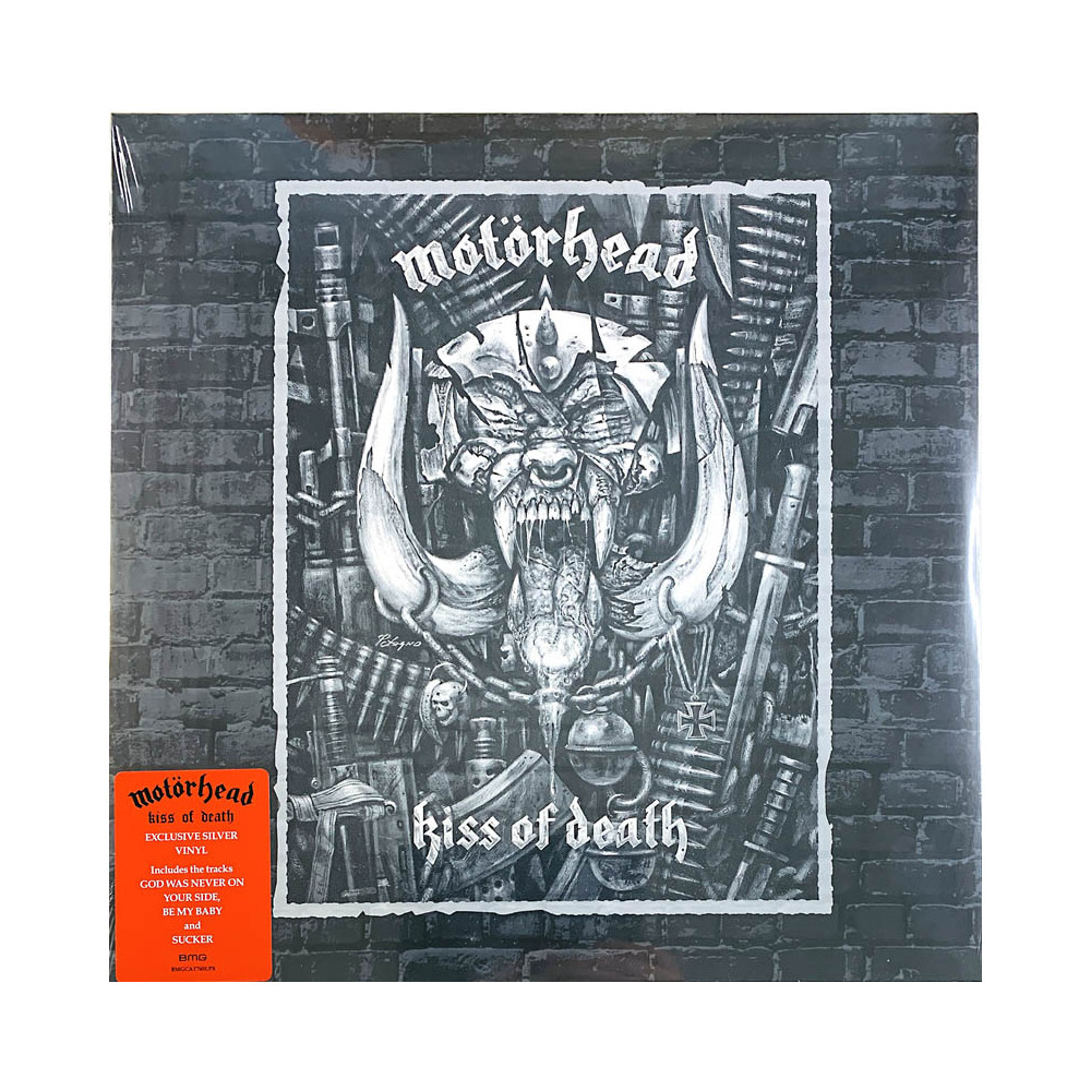 Motörhead LP Kiss of death, silver vinyl  uusi LP