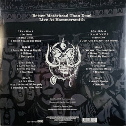Motörhead 2007 BMGCAT374QLP Better Motörhead than dead 4LP LP