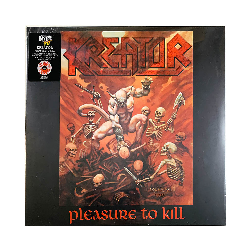 Kreator LP Pleasure to kill, splatter vinyl  uusi LP