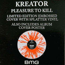 Kreator LP Pleasure to kill, splatter vinyl  uusi LP