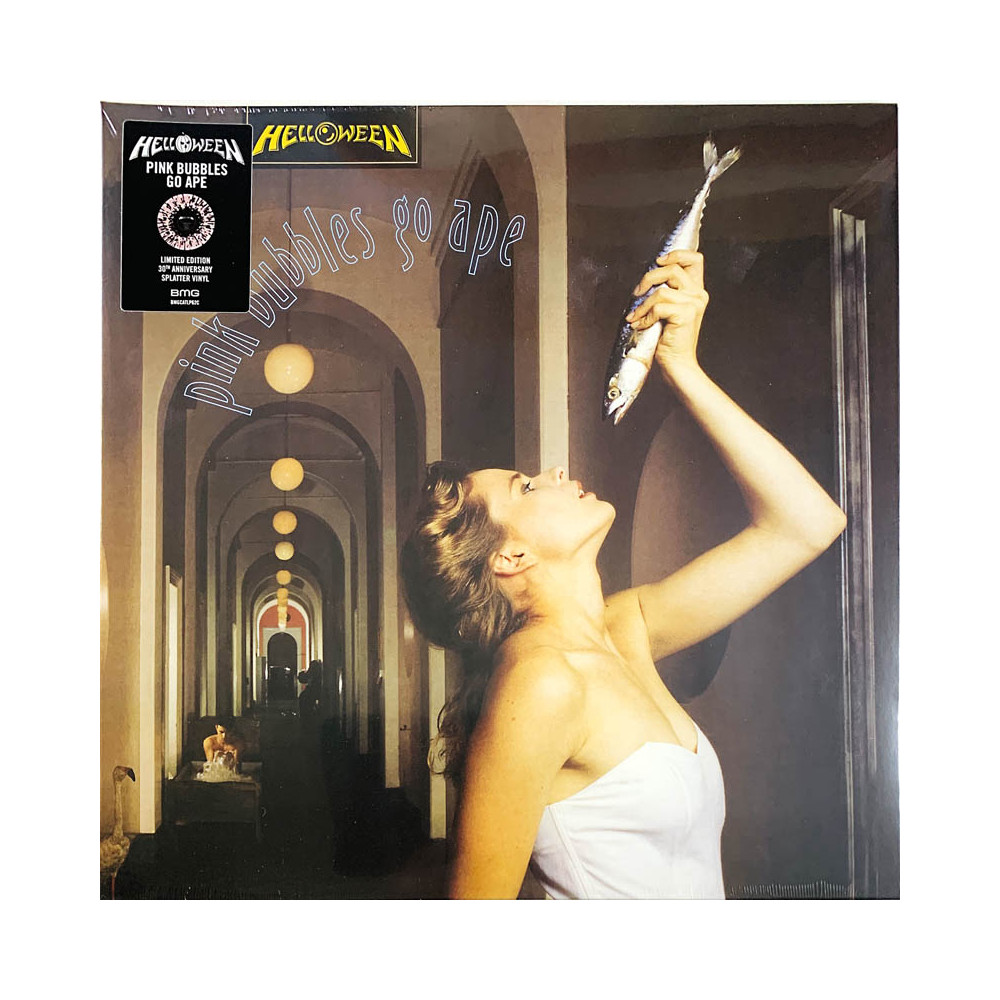 Helloween LP Pink bubbles go ape, pink/black vinyl  uusi LP