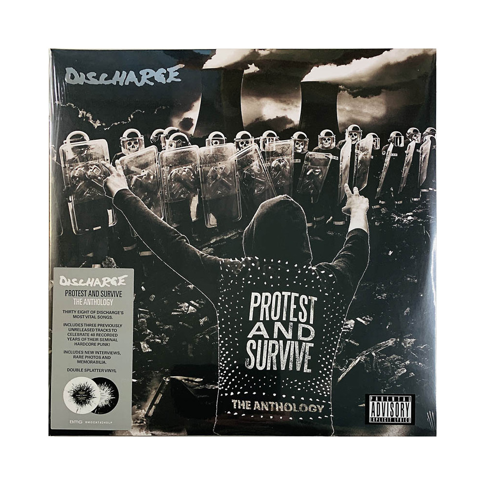 Discharge 2020 BMGCAT424DLP Protest and Survive: The Anthology 2LP LP