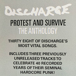 Discharge 2020 BMGCAT424DLP Protest and Survive: The Anthology 2LP LP