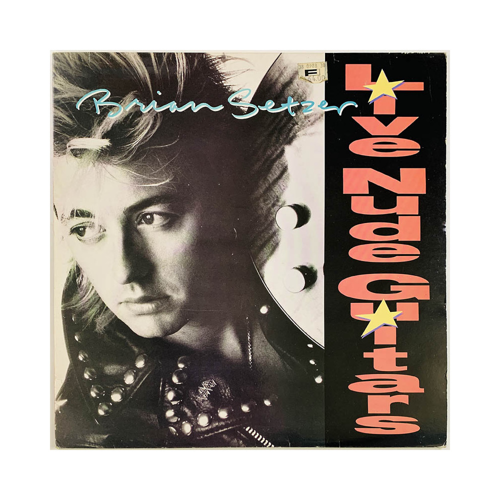 Setzer Brian LP Live nude guitar  kansi EX- levy EX Käytetty LP