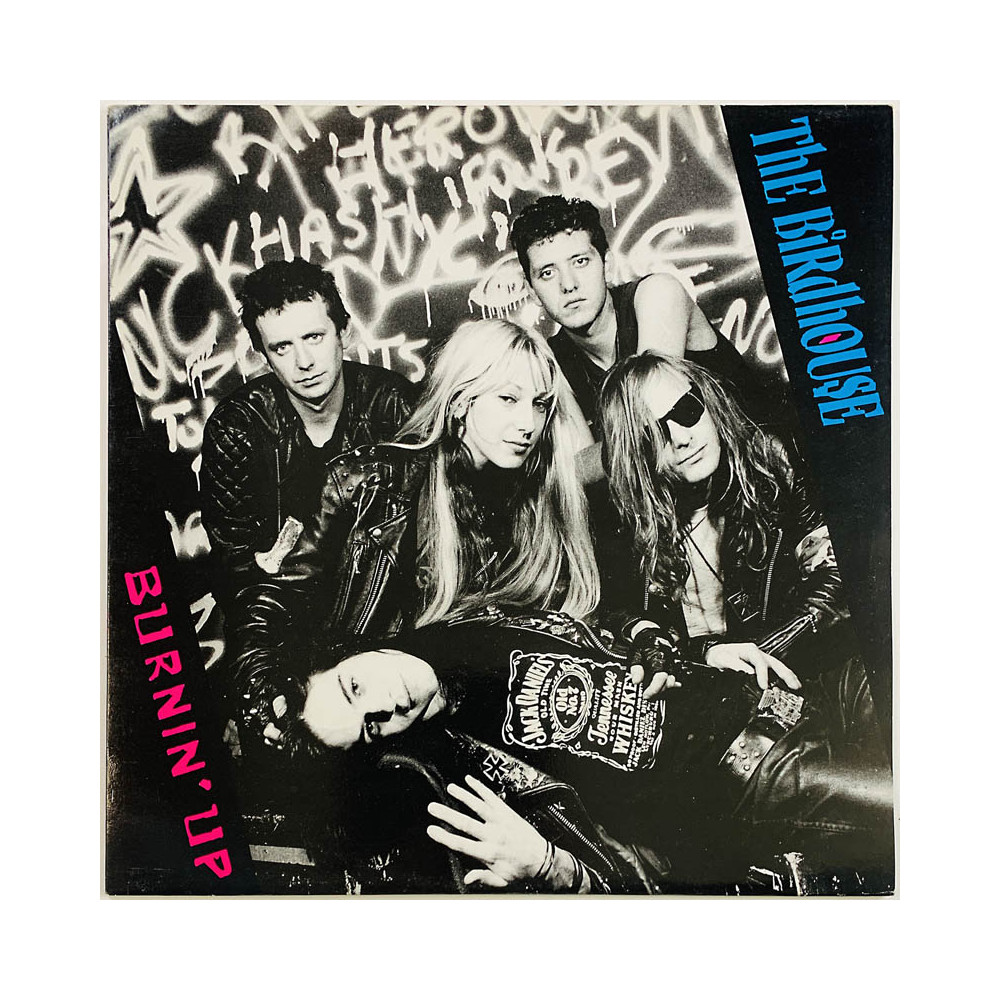 Birdhouse LP Burning’ Up  kansi EX levy EX Käytetty LP