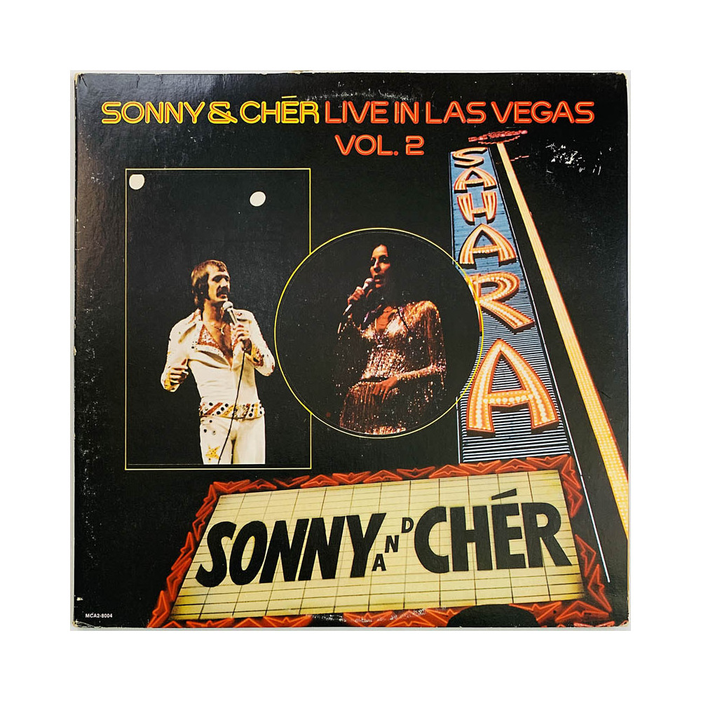 Sonny & Cher 1973 MCA2-8004 Live In Las Vegas Vol.2 2LP Begagnat LP