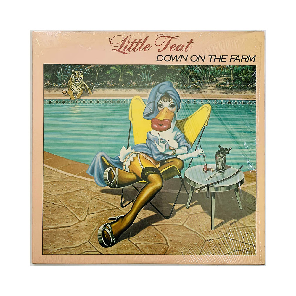Little Feat LP Down on the farm  kansi EX levy EX Käytetty LP
