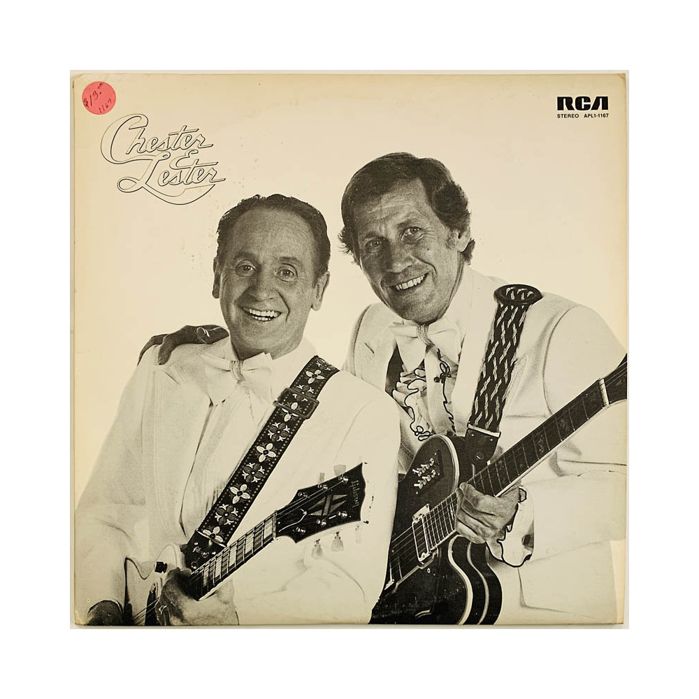 Atkins Chet & Les Paul LP Chester & Lester  kansi EX- levy EX Käytetty LP