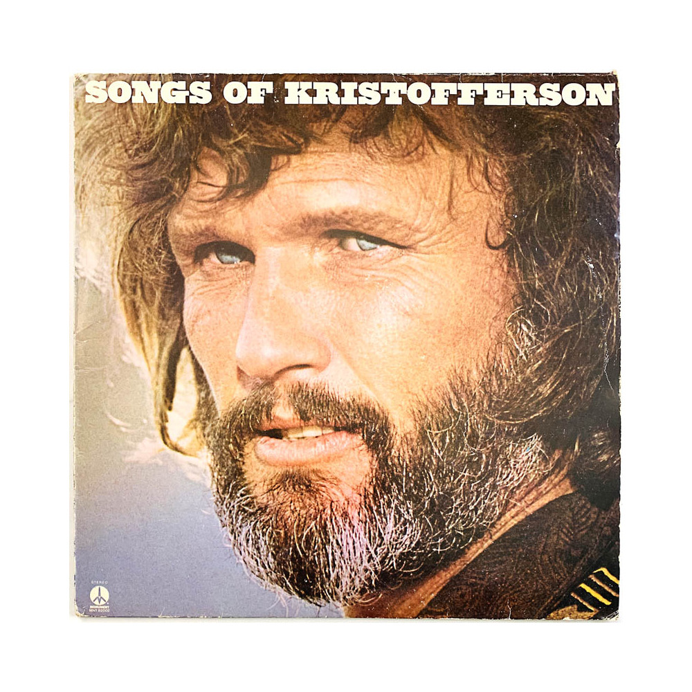 Kristofferson Kris LP Songs of Kristofferson  kansi VG levy EX Käytetty LP