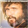 Kristofferson Kris LP Songs of Kristofferson  kansi VG levy EX Käytetty LP