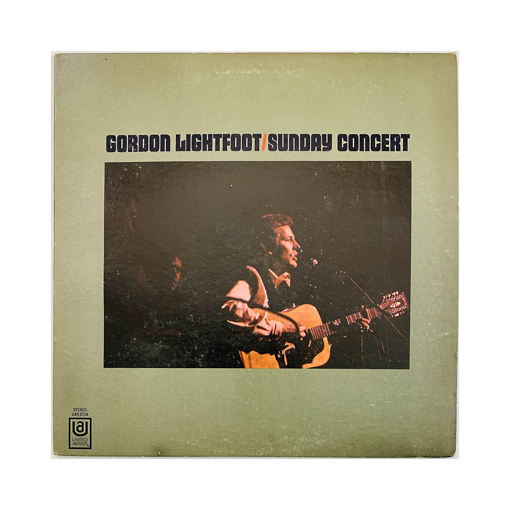 Lightfoot Gordon LP Sunday concert  kansi EX- levy EX Käytetty LP