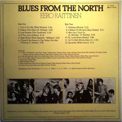 Eero Raittinen LP Blues From The North  kansi EX- levy EX Käytetty LP