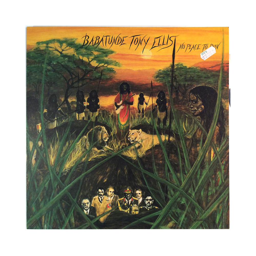 Babatunde Tony Ellis LP No Place To Run  kansi EX levy EX Käytetty LP