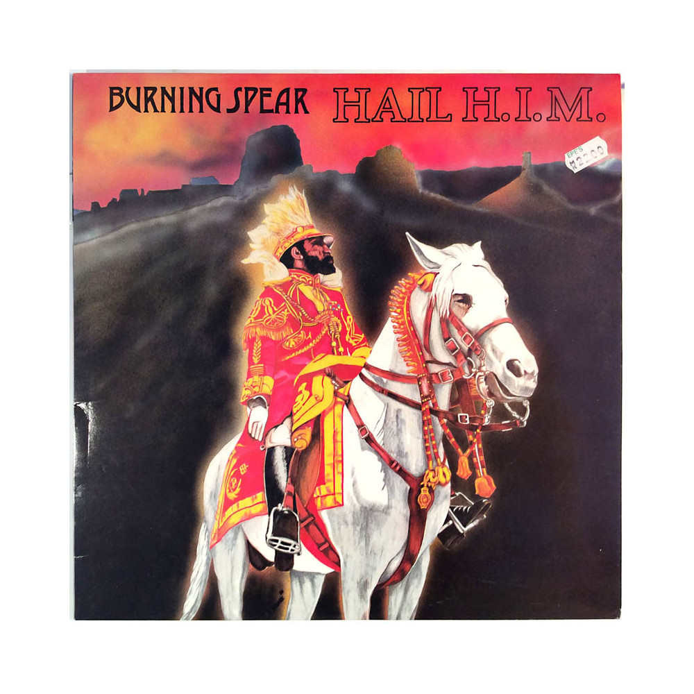 Burning Spear LP Hail H.I.M.  kansi EX levy EX Käytetty LP