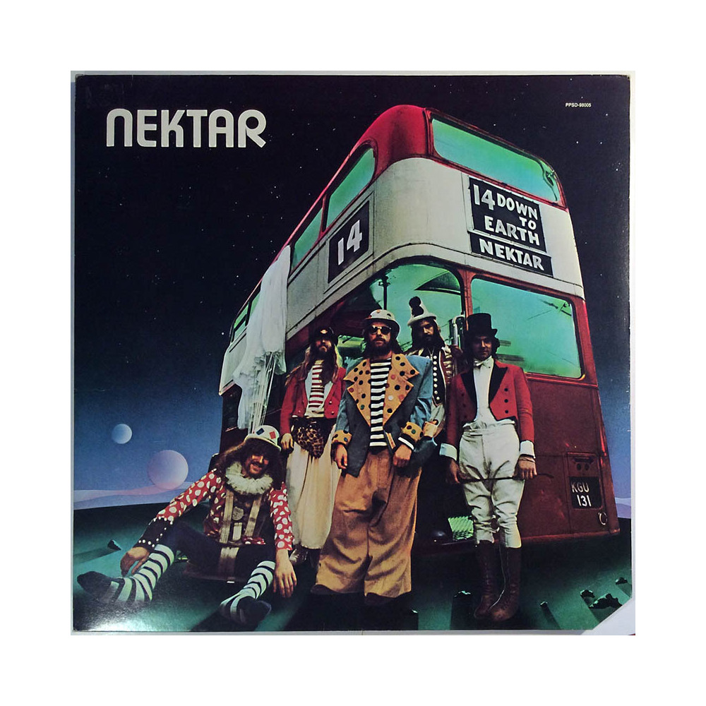 Nektar LP Down To Earth  kansi EX levy EX Käytetty LP