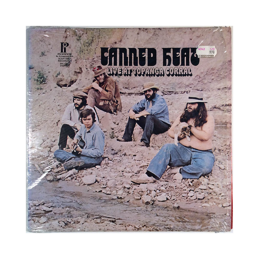 Canned Heat LP Live At Topanga Corral  kansi EX levy EX Käytetty LP