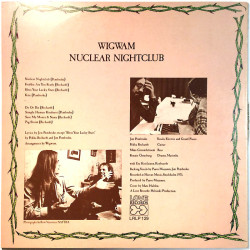 Wigwam 1975 LRLP 129 Nuclear Nightclub Begagnat LP