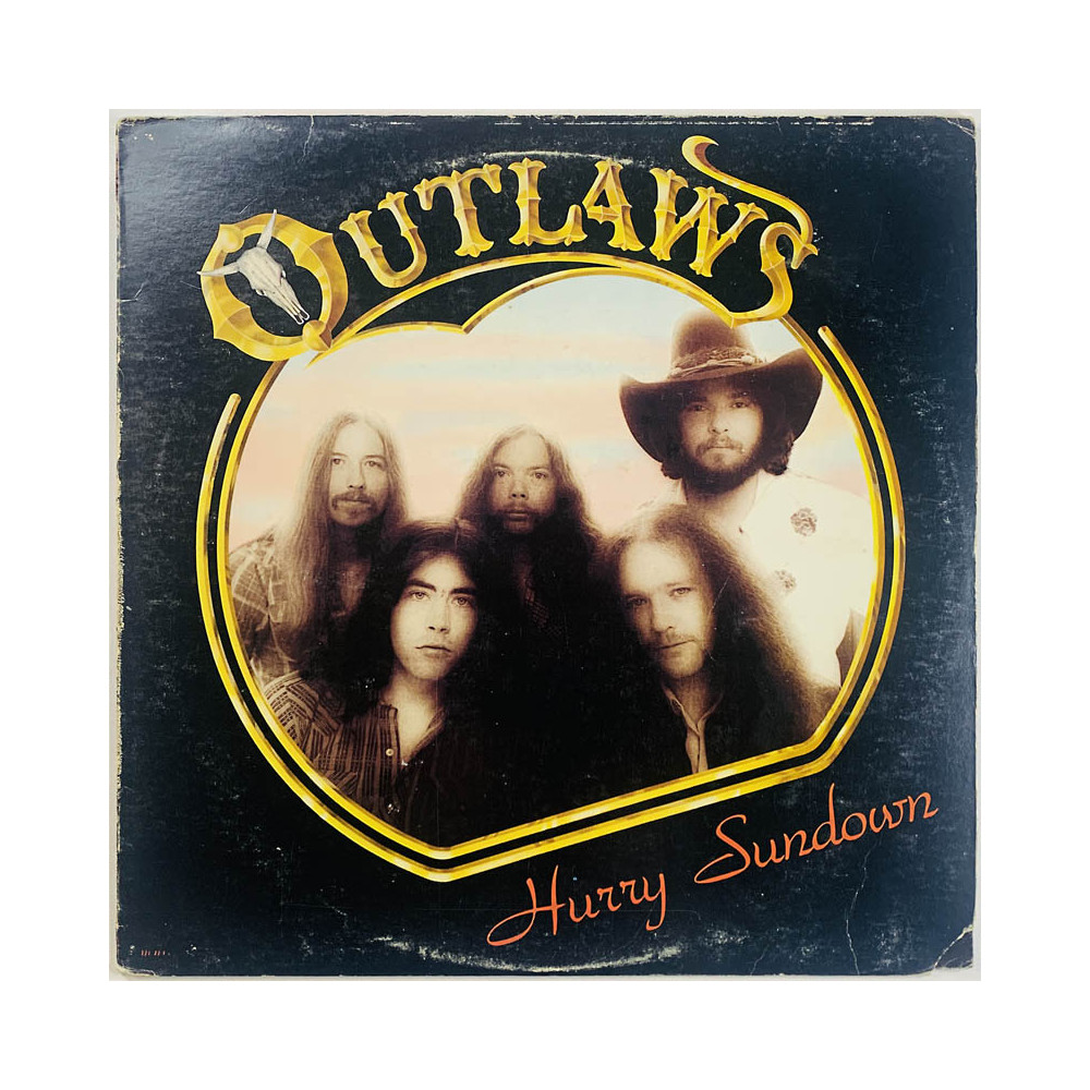 Outlaws LP Hurry Sundown  kansi VG levy VG+ Käytetty LP
