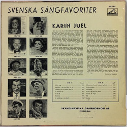 Juel Karin: Svenska Sängfavoriter - Käytetty LP VG+ / EX