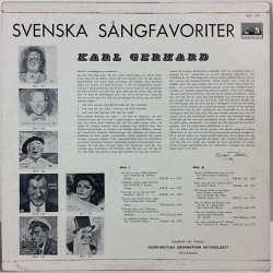 Gerhard Karl: Svenska Sängfavoriter - Begagnat LP