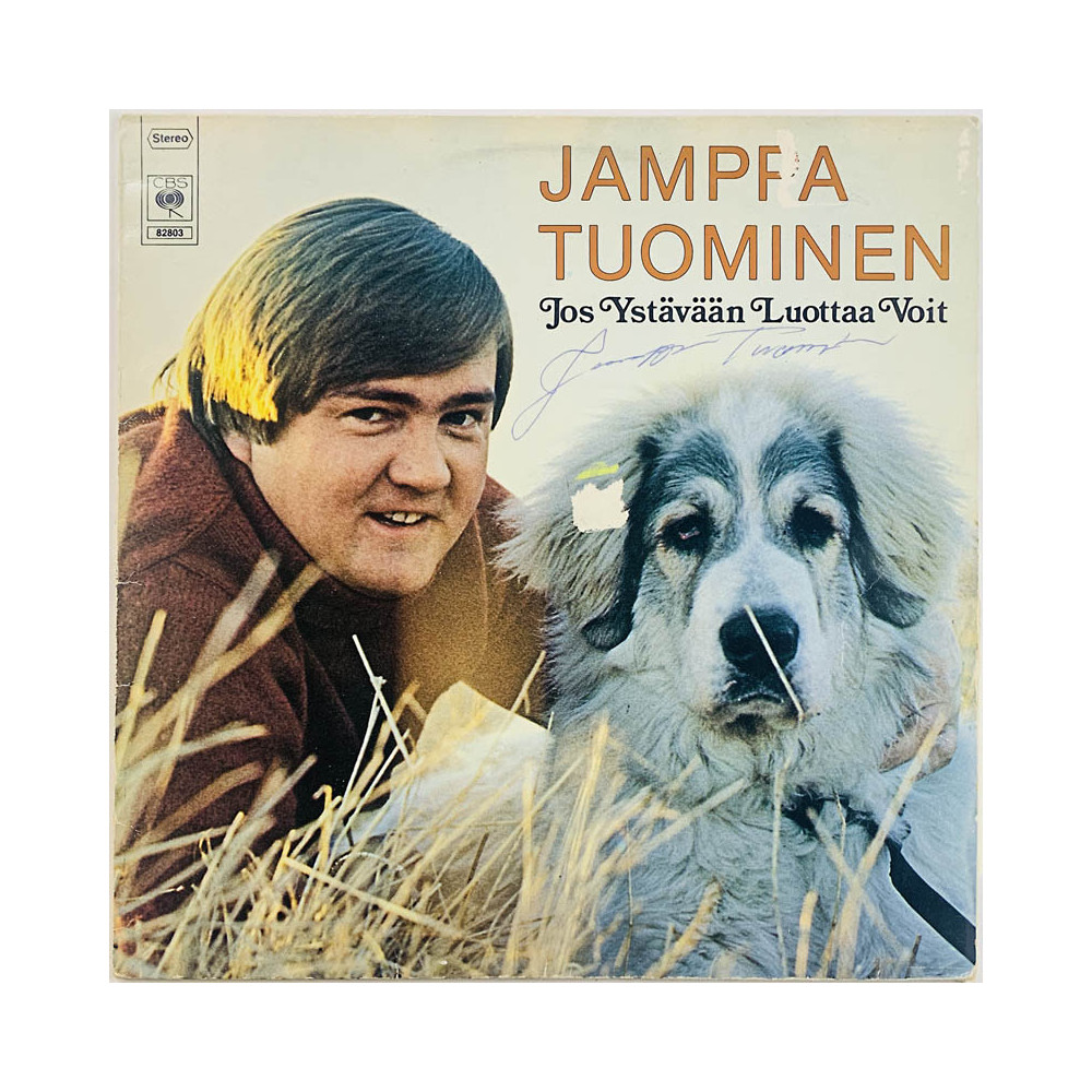 Tuominen Jamppa LP Jos ystävään luottaa voit  kansi VG- levy VG+ Käytetty LP