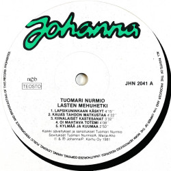 Tuomari Nurmio LP Lasten mehuhetki  kansi EX levy EX Käytetty LP
