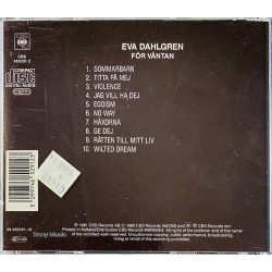 Dahlgren Eva Käytetty CD För Väntan  kansi EX levy EX Käytetty CD