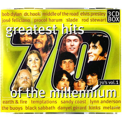 Kinks, Black Sabbath, Shocking Blue ym. Käytetty CD 70’S Vol. 1. greatest hits of the millennium 3CD  kansi G levy EX Käytetty C