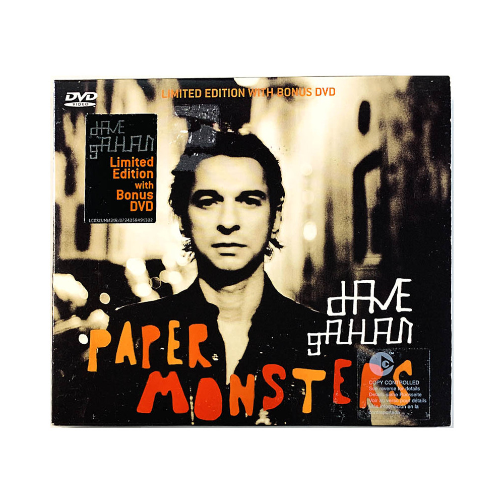 Gahan Dave (Depeche Mode) Käytetty CD Paper Monsters CD + DVD  kansi EX levy EX Käytetty CD