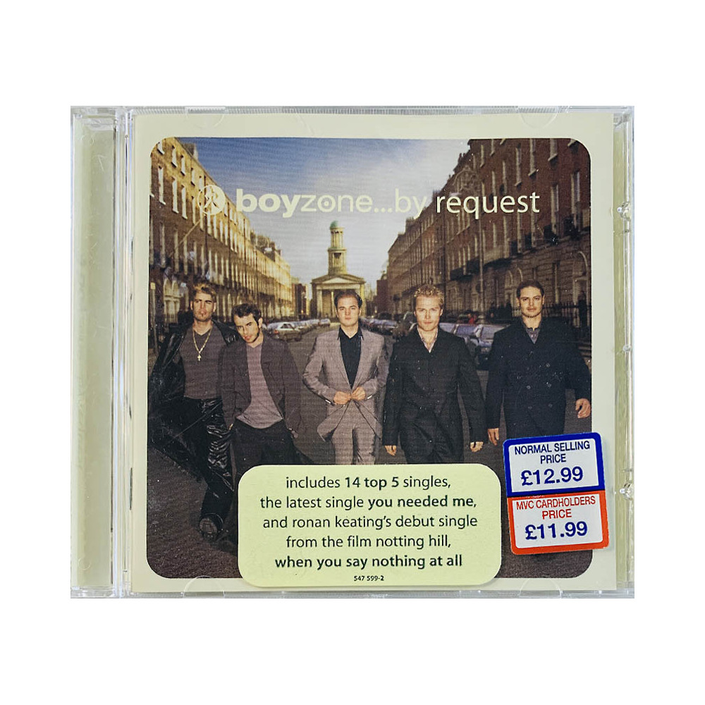 Boyzone Käytetty CD ...by request  kansi EX levy VG+ Käytetty CD