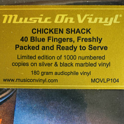 Chicken Shack 1968 MOVLP104 40 blue fingers, silver & black marbled vinyl LP