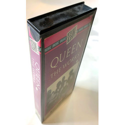 Queen: The Works video EP kansipaperi EX VHS-kasetin kunto EX VHS video