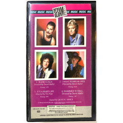 Queen: The Works video EP kansipaperi EX VHS-kasetin kunto EX VHS video