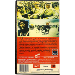 VHS - Elokuva: Arabian Lawrence kansipaperi EX VHS-kasetin kunto EX VHS video