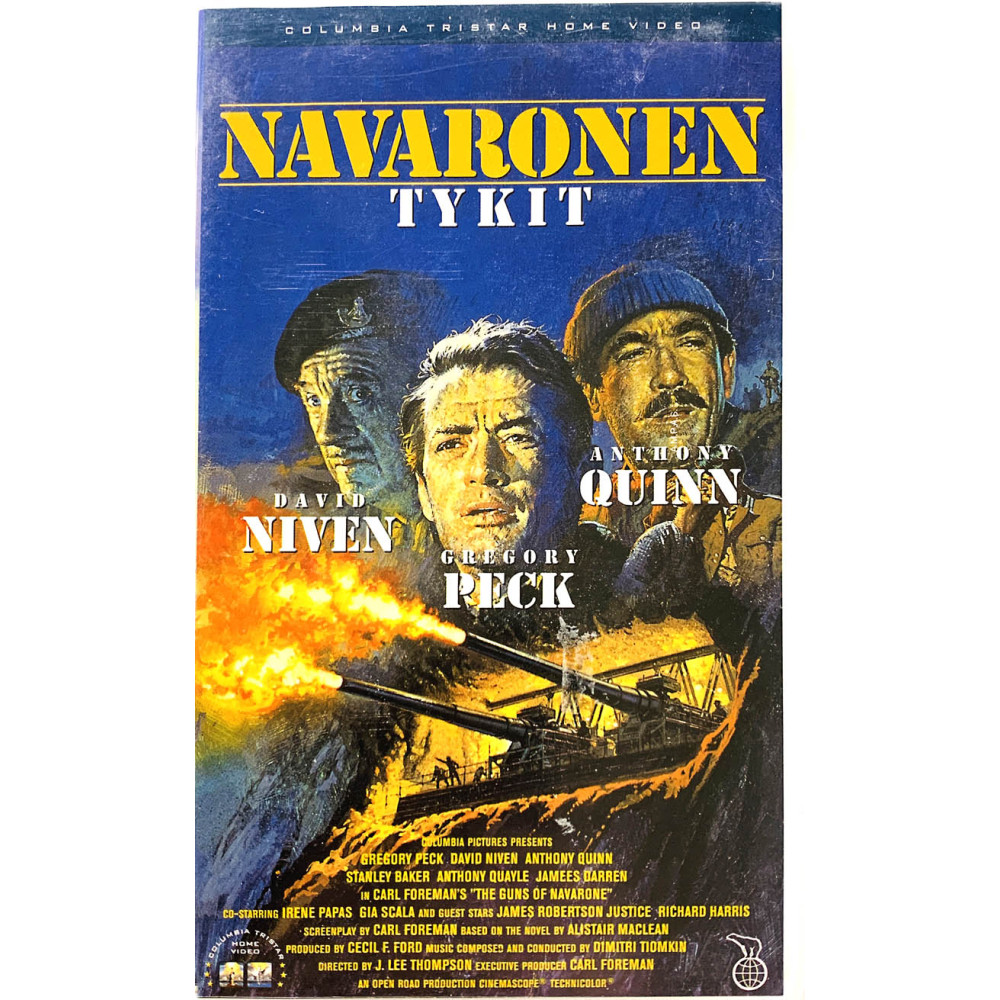 VHS - Elokuva: Navaronen tykit kansipaperi EX VHS-kasetin kunto EX VHS video