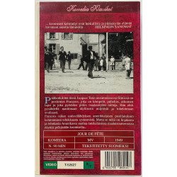 VHS - Elokuva: Tati Jacques Lystikäs kirjeenkantaja kansipaperi EX VHS-kasetin kunto EX VHS video