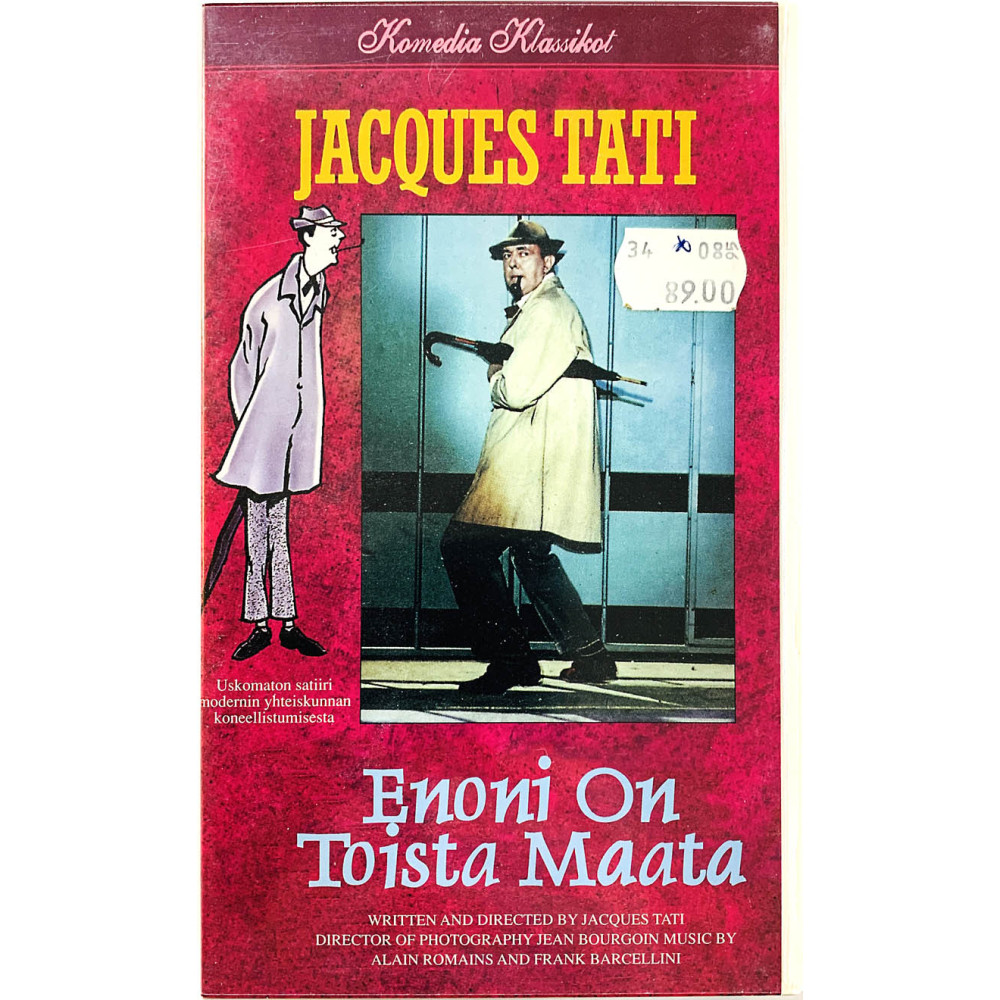 VHS - Elokuva: Tati Jacques Enoni on toista maata kansipaperi EX VHS-kasetin kunto EX VHS video