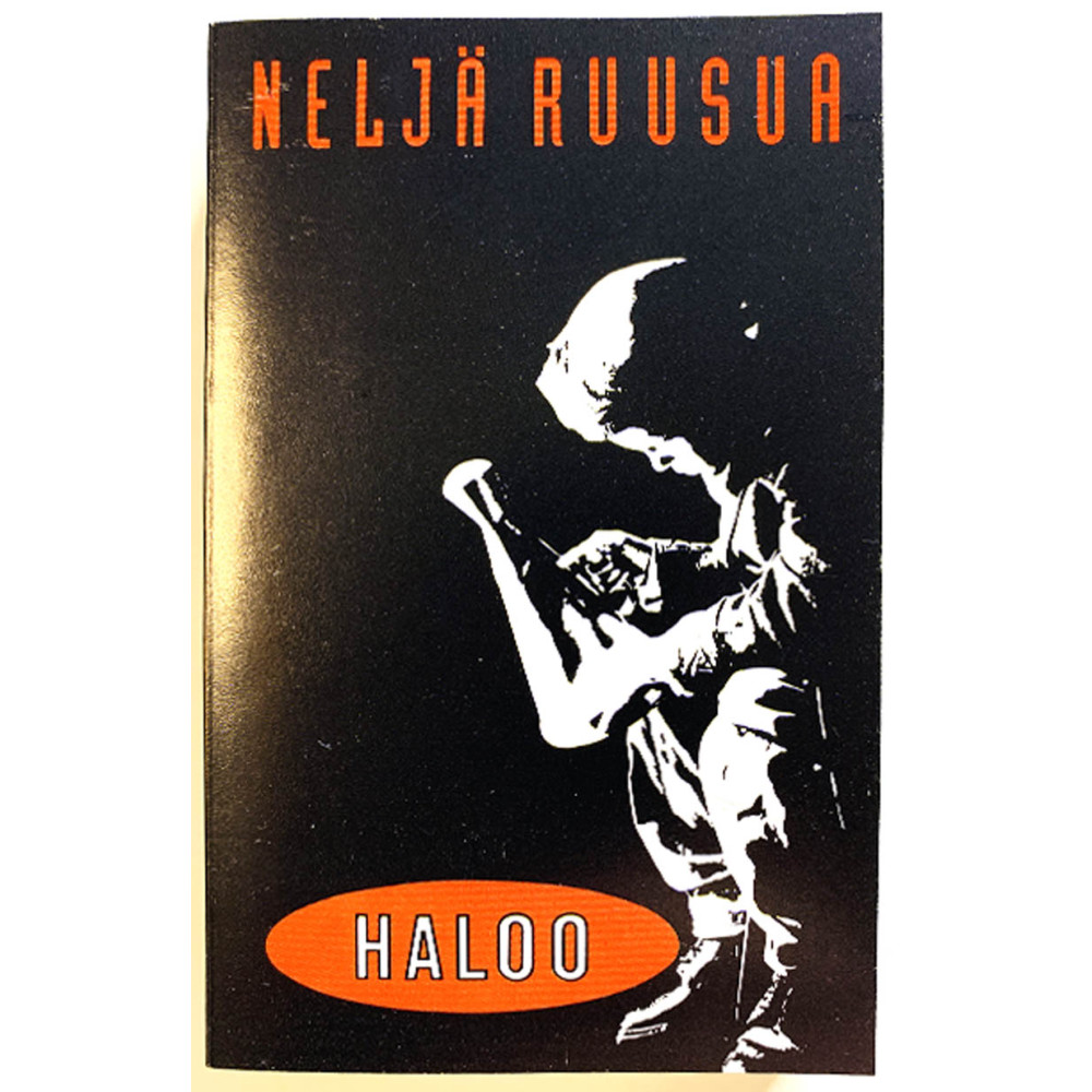 Neljä Ruusua: Haloo kansipaperi EX , musiikkikasetin kunto EX kasetti