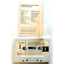 Eddie and the Hot Rods: Teenage Depression kansipaperi VG+ , musiikkikasetin kunto VG+ kasetti