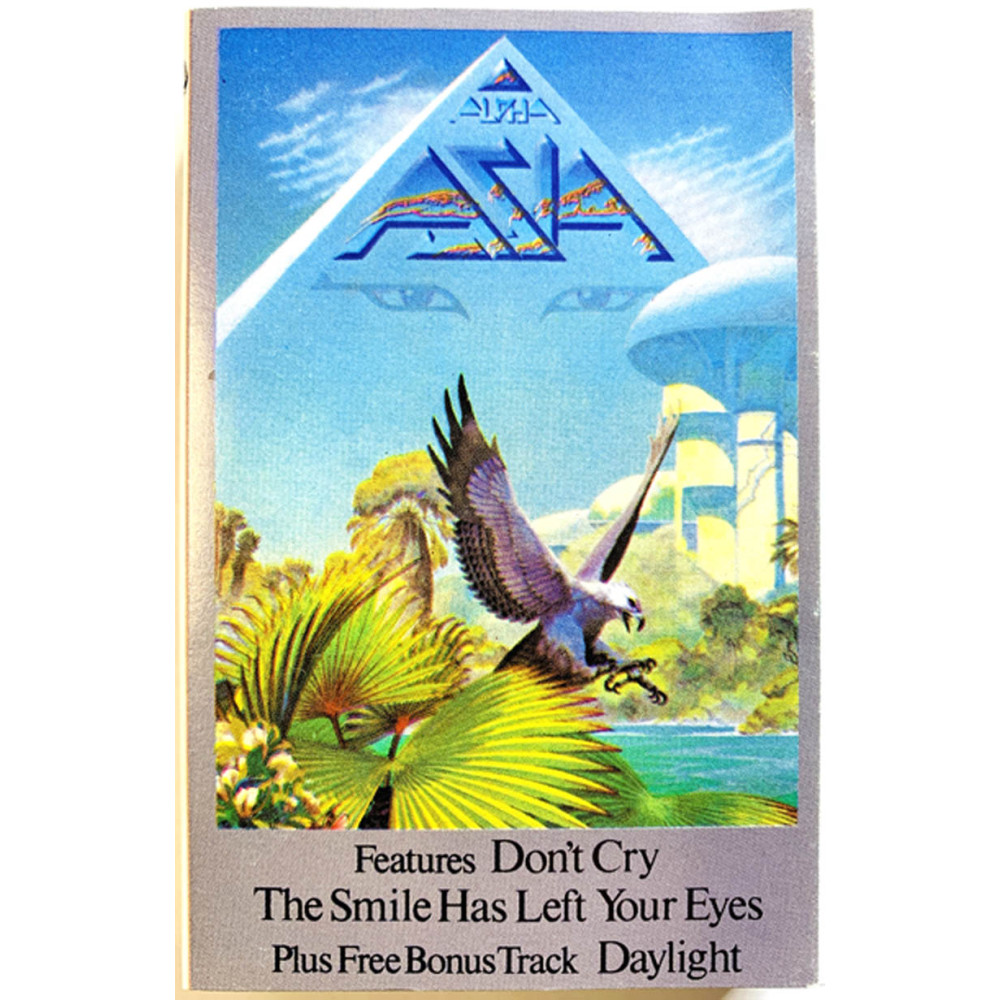 Asia: Alpha kansipaperi EX , musiikkikasetin kunto EX kasetti