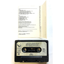 Asia: Alpha kansipaperi EX , musiikkikasetin kunto EX kasetti