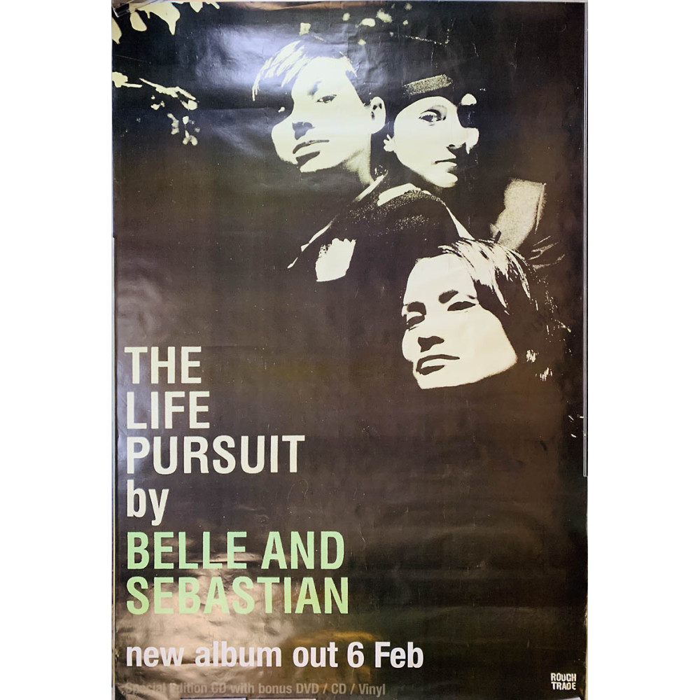 Belle And Sebastian – The Life Pursuit käytetty juliste Promo poster 100cm x 150cm kunto VG+ JULISTE