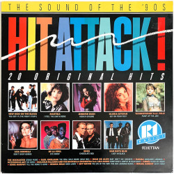 Jennifer Rush, Bad Boys Blue, De La Soul ym. LP Hit Attack! 2LP  kansi EX- levy EX Käytetty LP