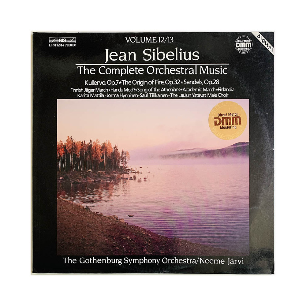 Sibelius Jean 1986 LP-313/314 Kullervo ym. complete orchestral music vol. 12/13 2LP Begagnat LP