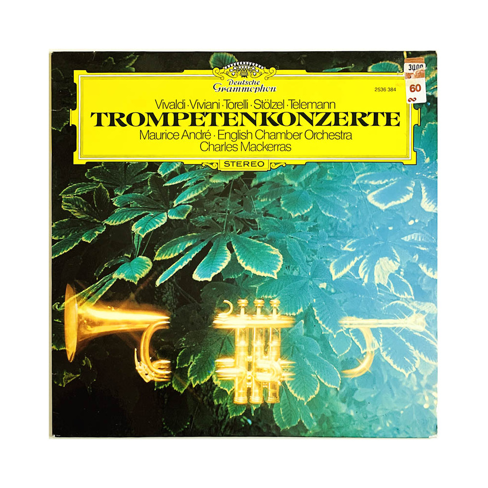 Vivaldi - Viviani - Torelli ym. LP Trompetenkonzerte  kansi VG+ levy EX Käytetty LP