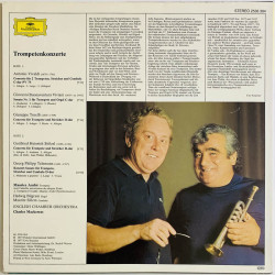 Vivaldi - Viviani - Torelli ym. LP Trompetenkonzerte  kansi VG+ levy EX Käytetty LP