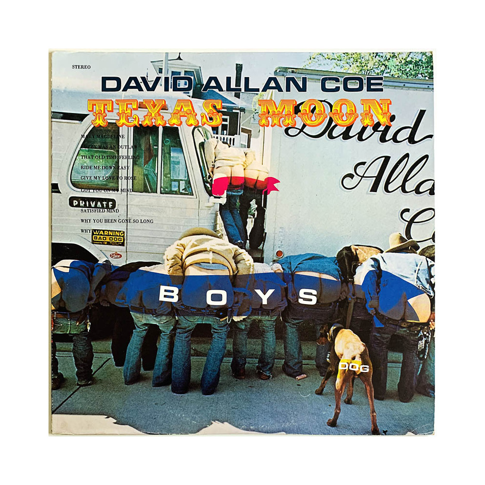 Coe David Allan 1977 PLP-507 Texas Moon Begagnat LP